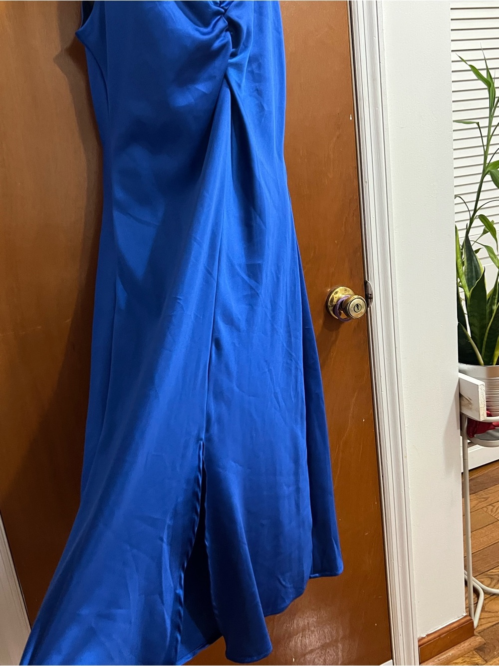 Nicole Miller Cobalt Blue Sleeveless Midi Dress